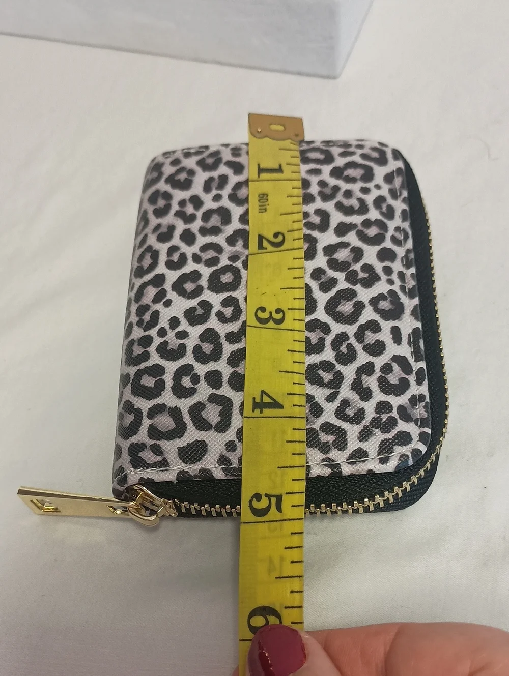 Women’s RFID Blocking Zipper Wallet leopard print accordion Card Holder